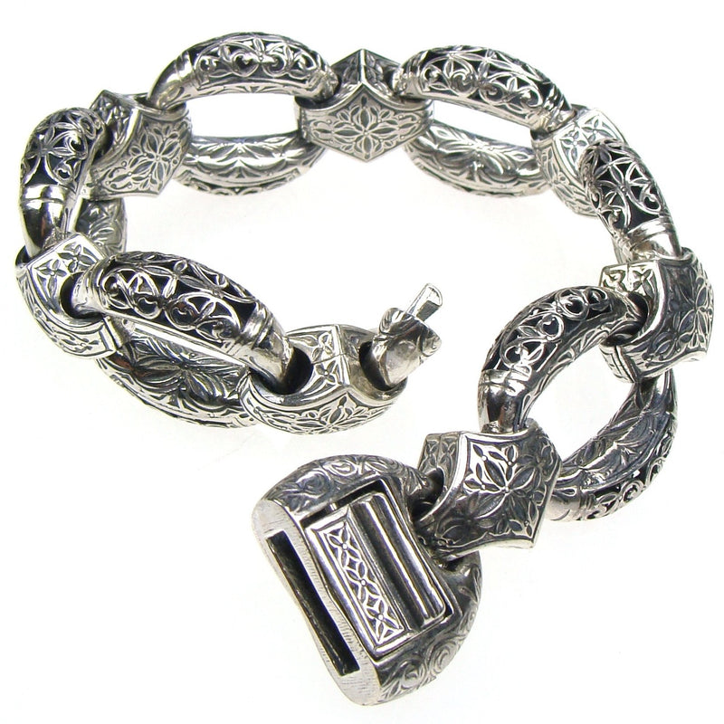 Zelda Silver Link Bracelet - Sterling Silver Bracelet