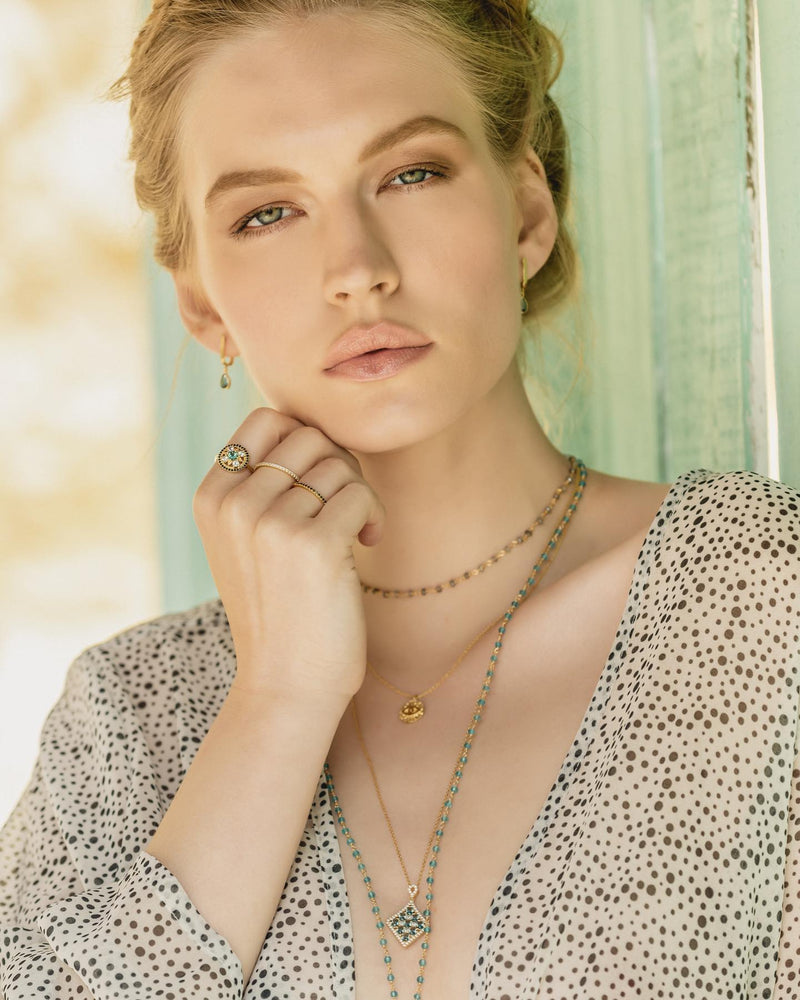 Paraiba Necklace - 14k Gold Necklace