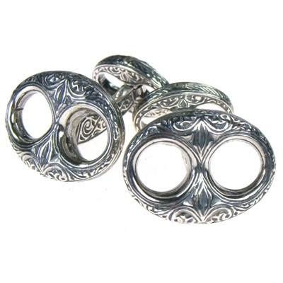 Anchor Link Sterling Silver Cufflinks