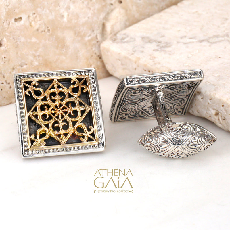 Monastiraki Church Garden Gates Cufflinks