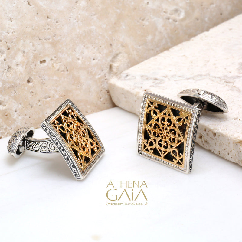 Monastiraki Church Garden Gates Cufflinks