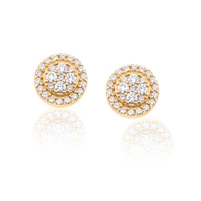 Bright Spot Stud Earrings - 14k Gold Earrings