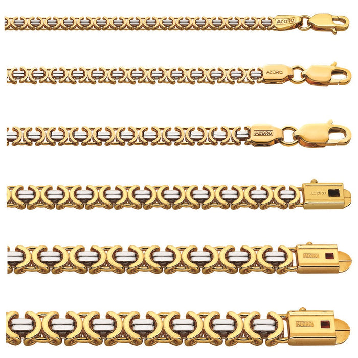 Al'Oro Modern Byzantine (Etruscan) Chain