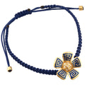 Mythical Macrame Argonaut Key Bracelet with Diamonds