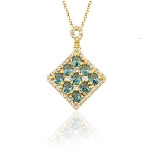 Paraiba Necklace - 14k Gold Necklace