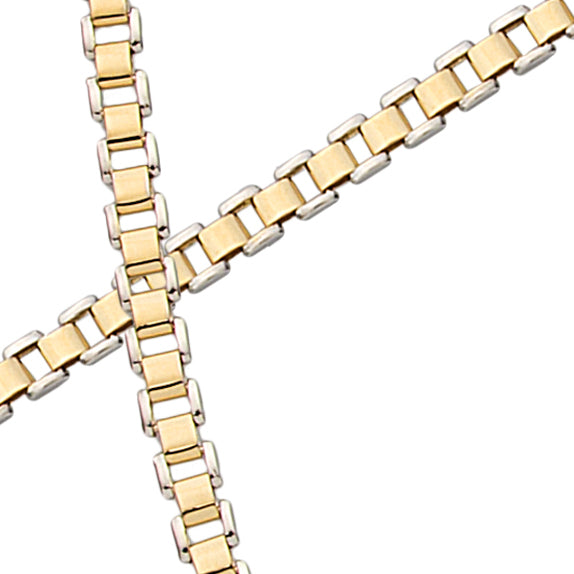 Al'Oro Two-Toned Venetian Chain Necklace