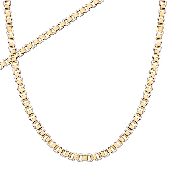 Al'Oro Two-Toned Venetian Chain Necklace