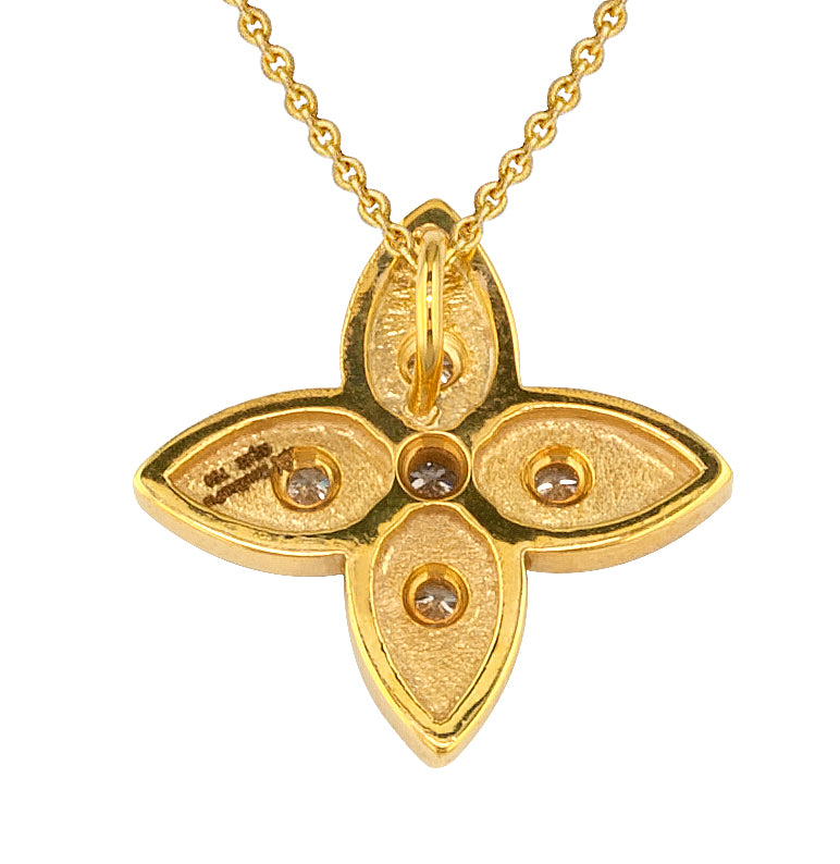 Geometric Drops Star Necklace - 18k Gold Necklace