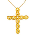 Geometric Western Layered Drops Burst Cross with Necklace