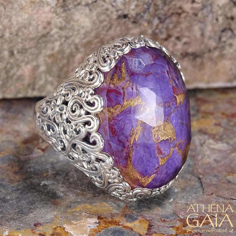 Pop Rocks Anthemis Ring - Sterling Silver Ring - Cocktail Ring