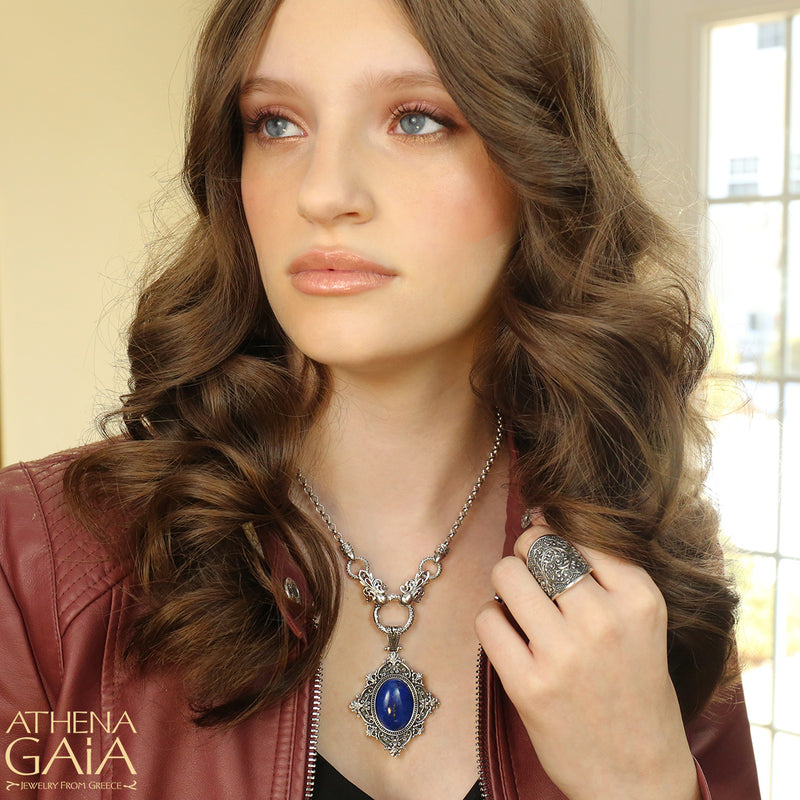 Silver Waves Long Ring - Sterling Silver Ring - Cocktail Ring