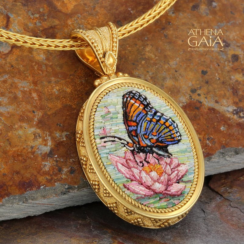 Artemis and Lily Pendant - 18k Gold Pendant