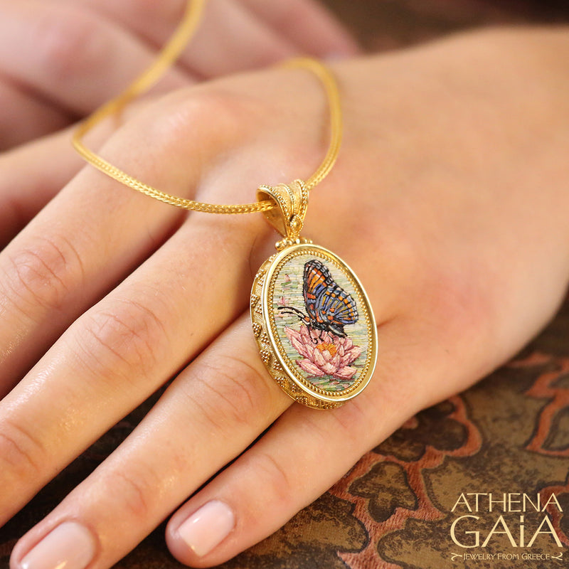 Artemis and Lily Pendant - 18k Gold Pendant