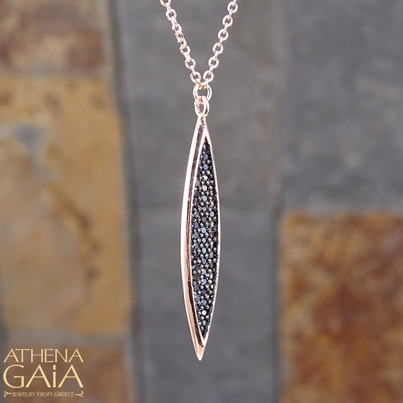 Mandorla Elegance Necklace -  14k Gold Necklace