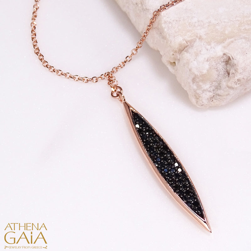 Mandorla Elegance Necklace -  14k Gold Necklace