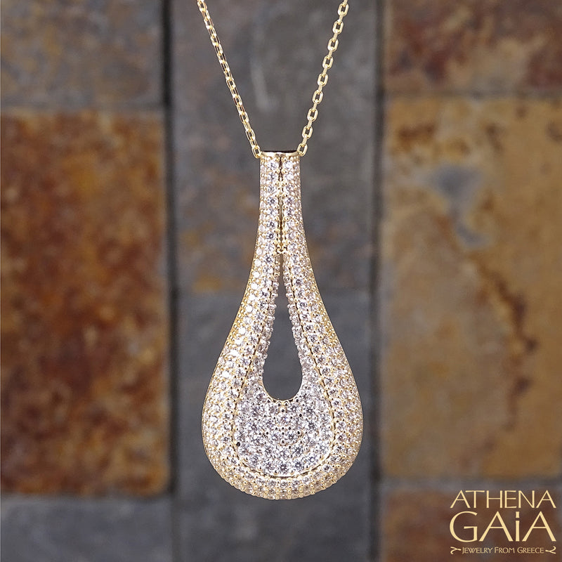 Minoan Vessel Necklace - 14k Gold Necklace