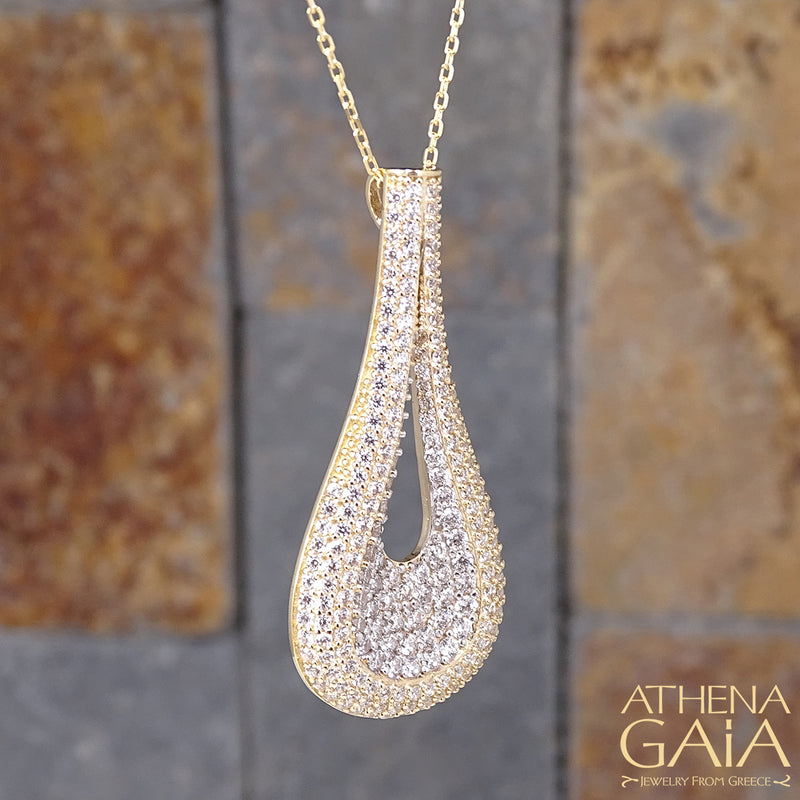 Minoan Vessel Necklace - 14k Gold Necklace