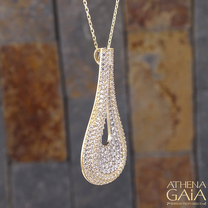 Minoan Vessel Necklace - 14k Gold Necklace