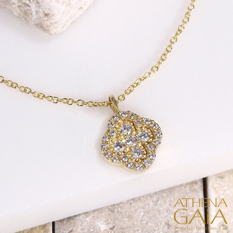 Cross in Faith Necklace - 14k Gold Necklace