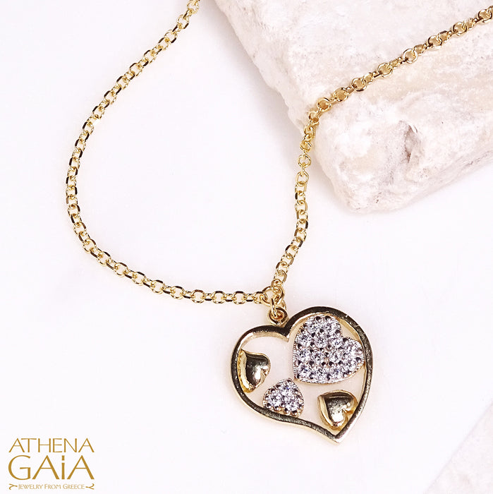 Hearts in Heart Necklace