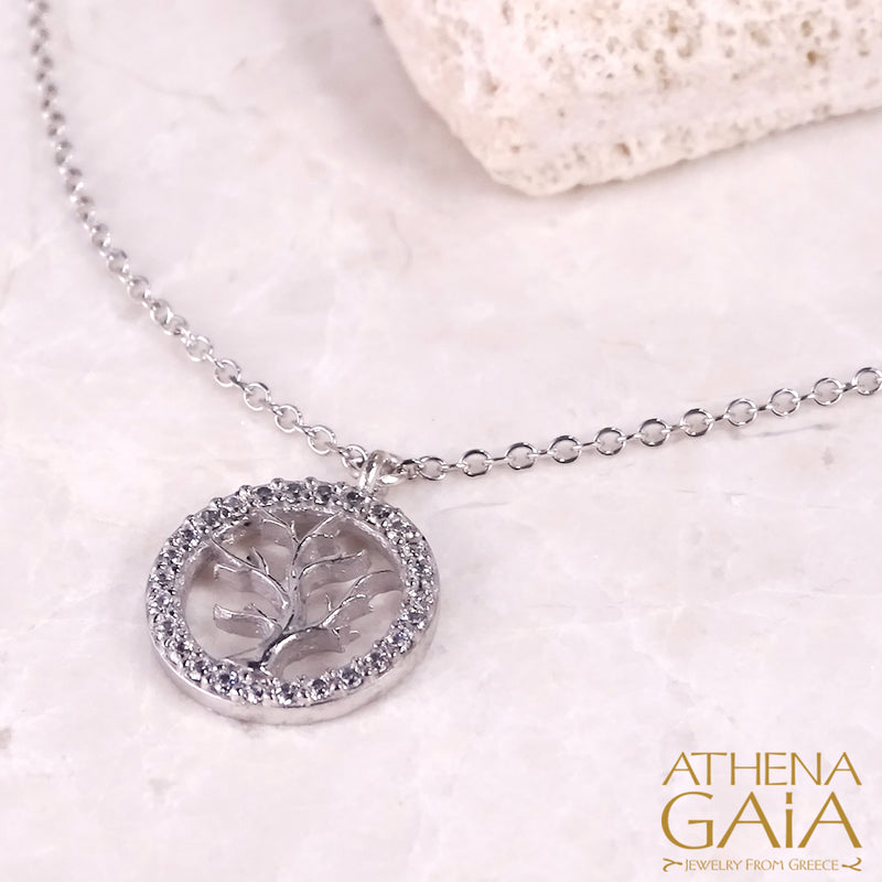 Tree of Life Open Necklace - 14k Gold Necklace