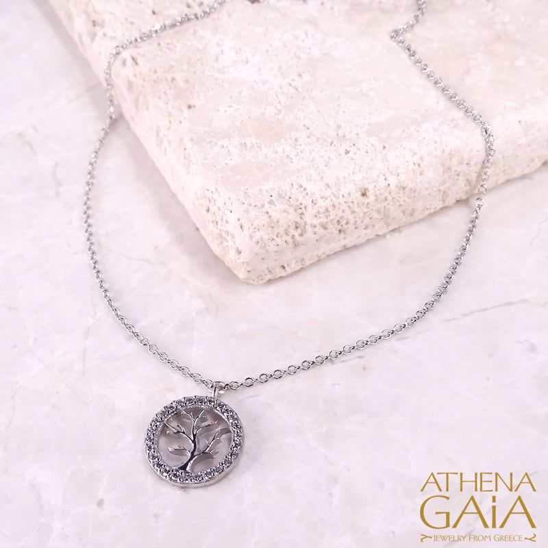 Tree of Life Open Necklace - 14k Gold Necklace