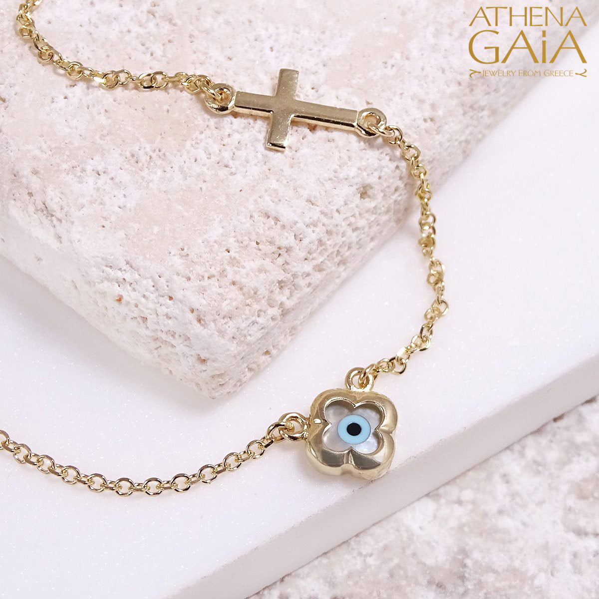 Agapi Mati Evil Eye Necklace — Athena Gaia