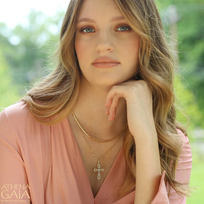 14k Gold Byzantine Chain