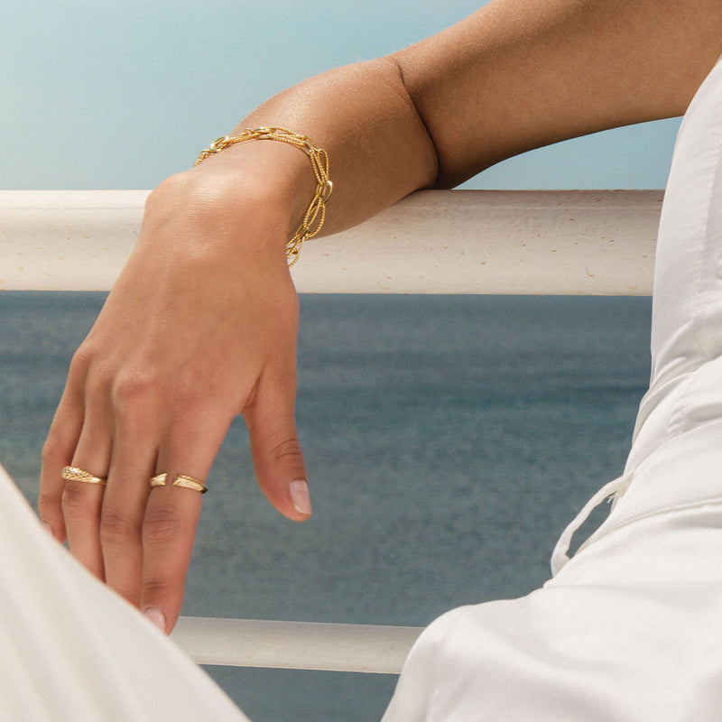 Checker Ring - 14k Gold Ring - Cocktail Ring