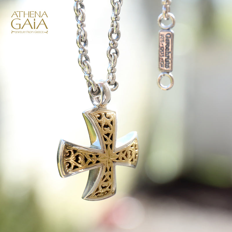 Byzantine Cross, Greek Jewelry