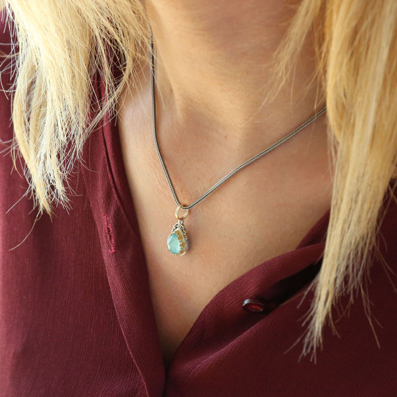 Pop Rocks Teardrop Pendant - 18k Gold Pendant