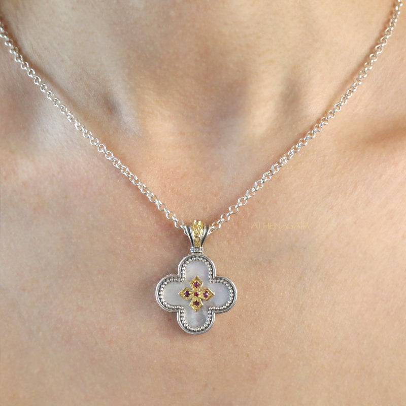 Sterling Silver Rolo Chain - Handcrafted Byzantine Chain Necklace | Unisex Heavy Duty