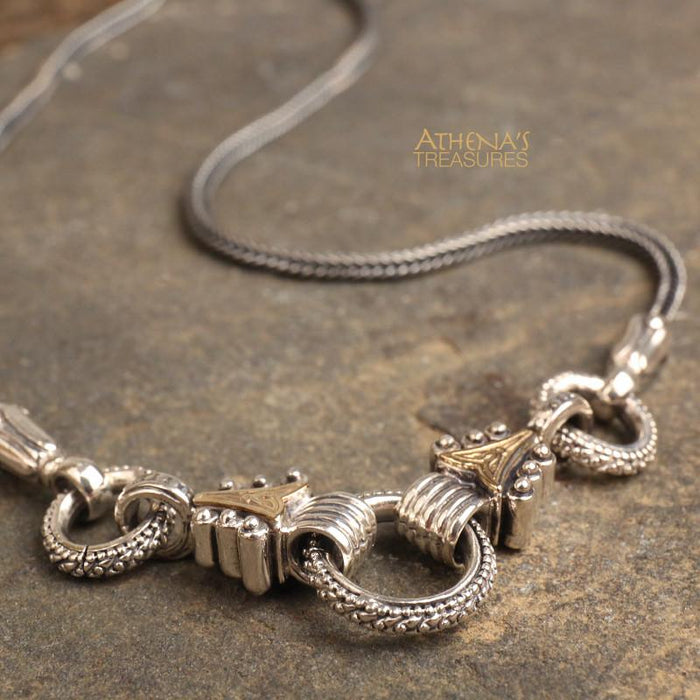 Gold Arrow Charm Link Pendant Chain