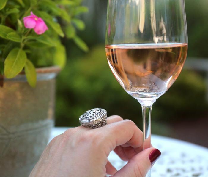 Chi Rho Crosier Oval Locket Ring - Sterling Silver Ring - Cocktail Ring