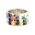 Cosmic Flowers Band Ring