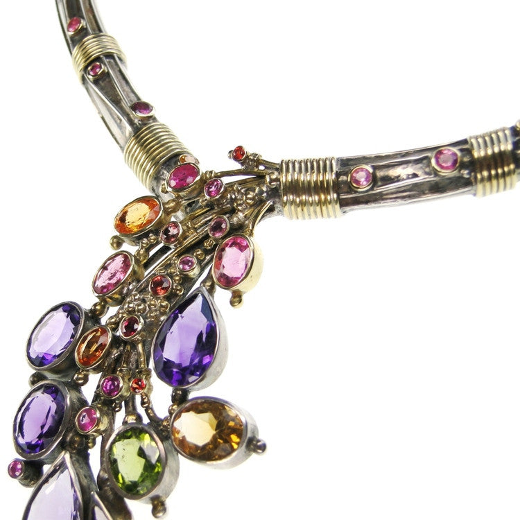 Evangelatos Weeping Bouquet Necklace