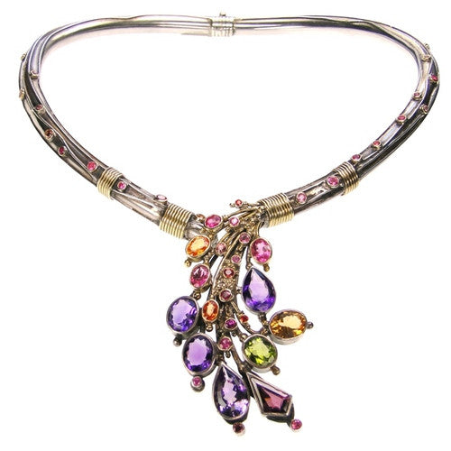 Evangelatos Weeping Bouquet Necklace