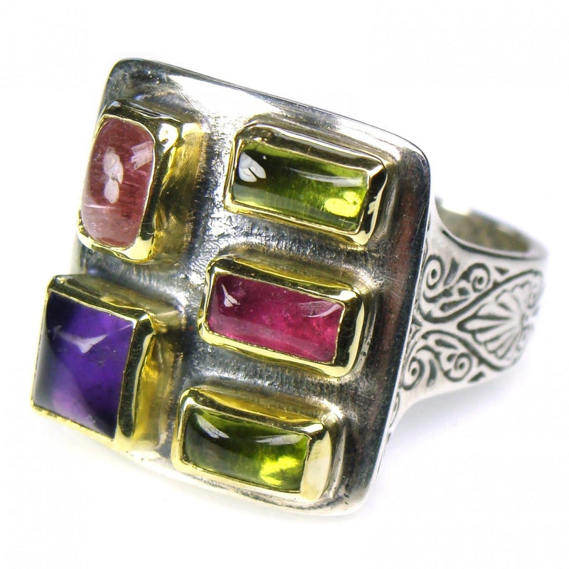 Evangelatos Small Stone Face Ring