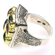 Evangelatos Small Stone Face Ring Side View