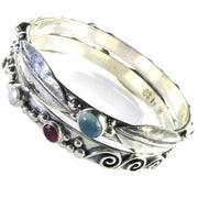 Evangelatos Narrow Spring Meadow Bangle Bracelet