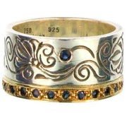 Evangelatos Flower Vine Band Ring