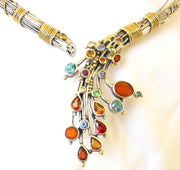 Evangelatos Weeping Bouquet Necklace