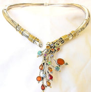 Evangelatos Weeping Bouquet Necklace