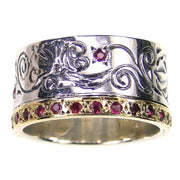 Evangelatos Flower Vine Band Ring