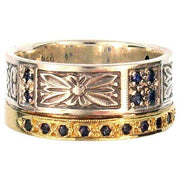 Evangelatos Anthemion Gold Band Ring