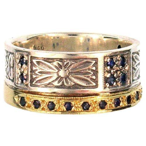 Evangelatos Anthemion Gold Band Ring