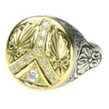 Evangelatos Anthemion Diamond Peace Ring