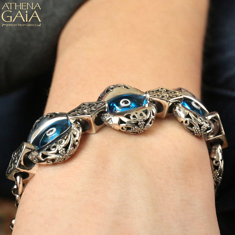 Zelda Bracelet - Sterling Silver - Evil Eye Bracelet