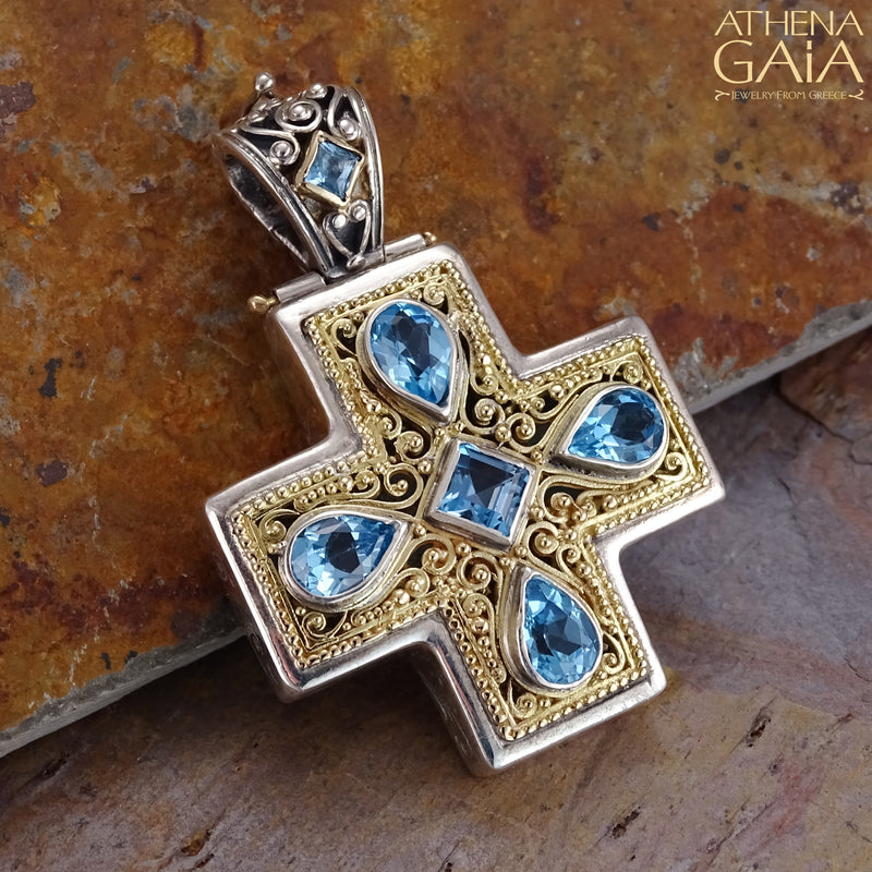 Byzantine Cross, Greek Jewelry