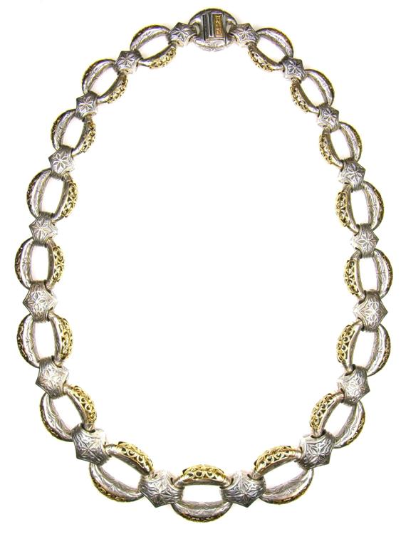 The Zelda Necklace - 18k Gold & Sterling Silver Necklace